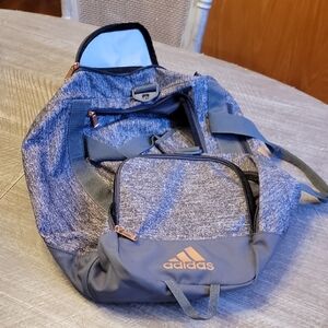 Adidas Gray and Rose Gold Soccer Bag